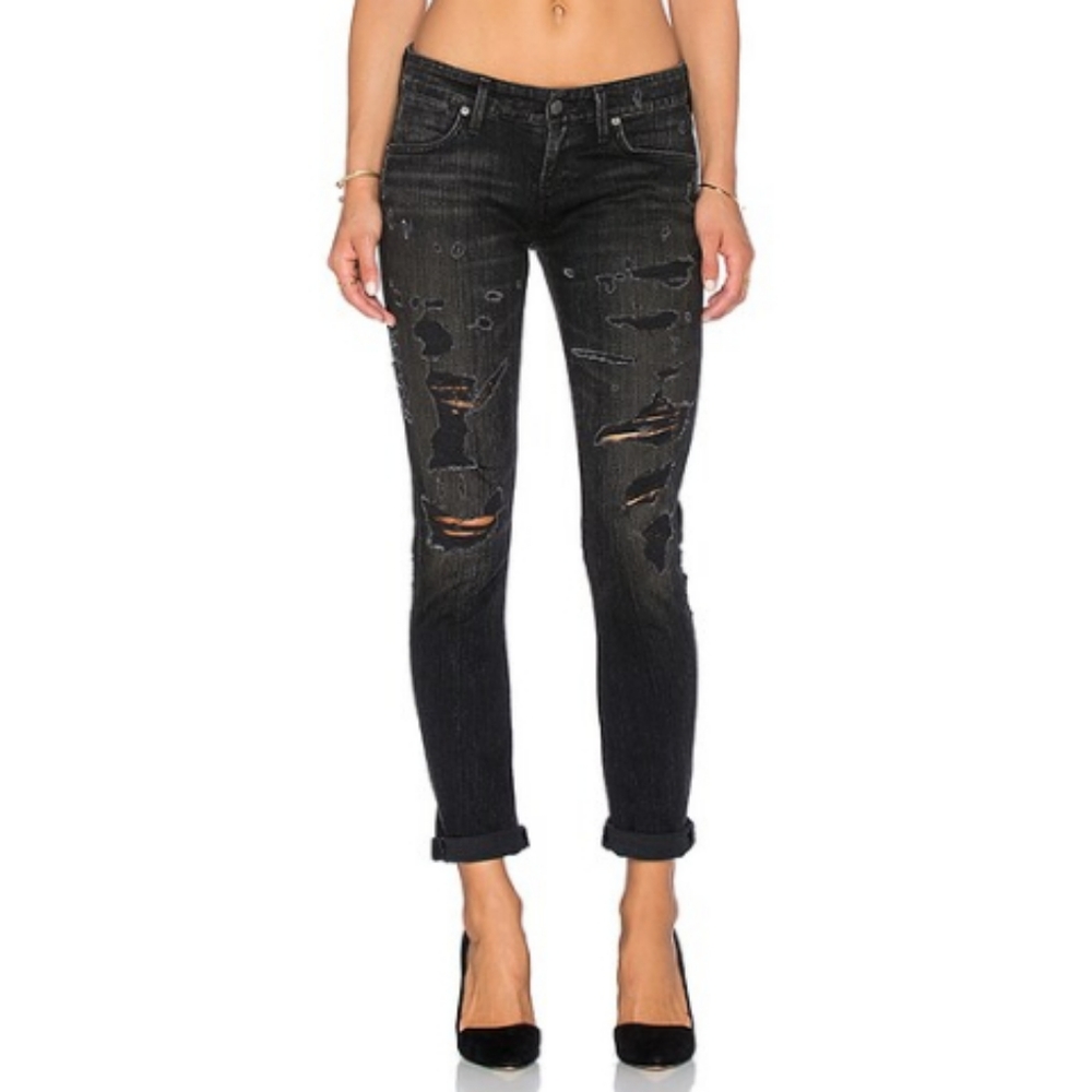 AGOLDE Chloe Low Rise Slim Jeans in Liverpool